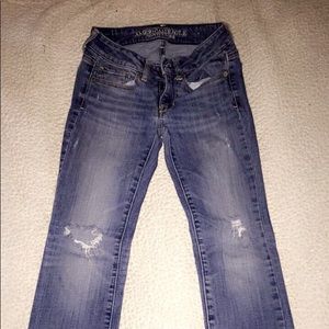 American Eagle Jeans 00 (short & straight leg)